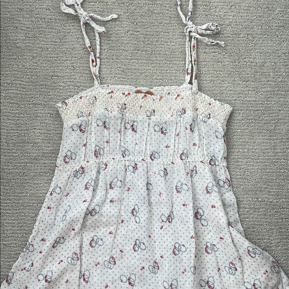 Free People White Camisole with Tie shoulders